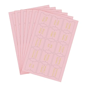 6 Sheets Pink Bible Index Tabs 1
