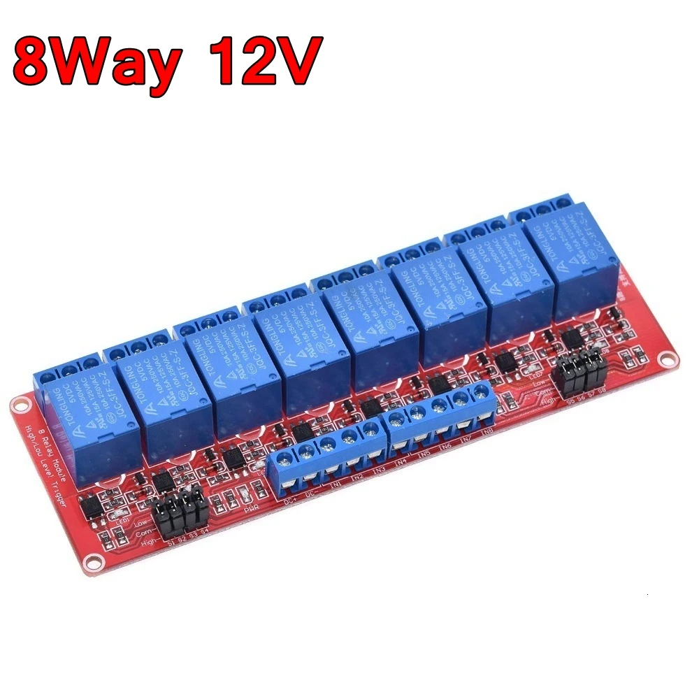 12V 8 Channel Red