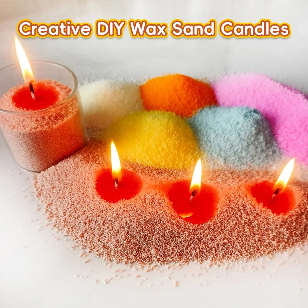 Vibrant Wax Sand for Creative Candle Making – Ideal for Arts, Crafts, and Unique Party Decor
