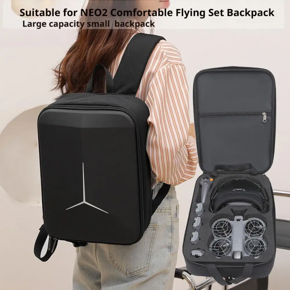 DJI Neo 2 모션 플라이 모어 콤보용 하드 백팩, 야외 휴대용 DJI Neo 2 드론 액세서리 보관 가방