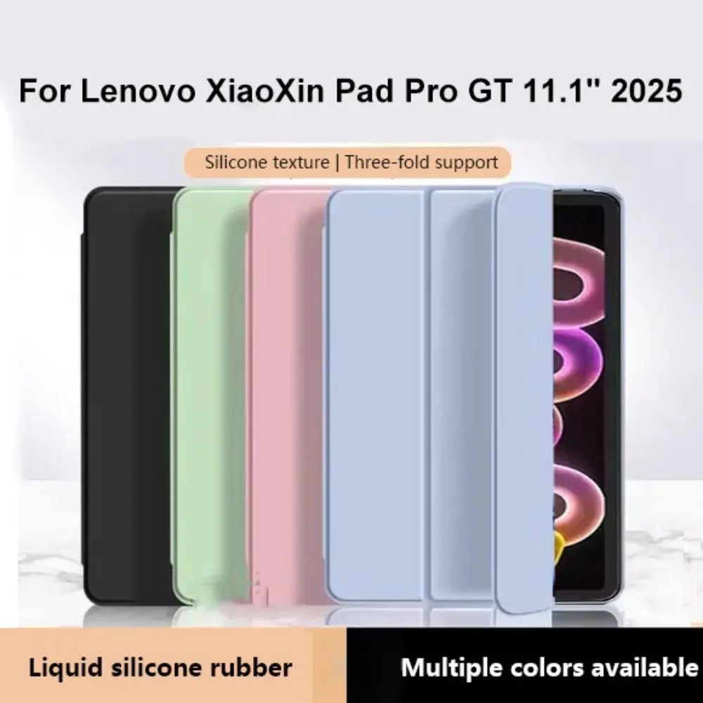 Smart Flip Cover with Tri-Folding Stand and Soft Silicone Design
