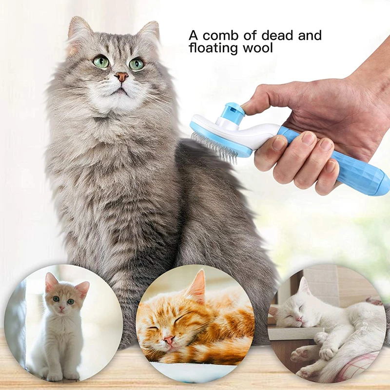 Long Hair Cat Brush Pet Cat Hair Brush Dog Accessories Dog Brush