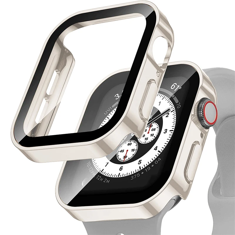 Premium Tempered Glass Smartwatch Protective Case with Durable Cover