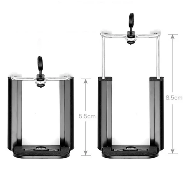 삼각대 마운트 어댑터용 휴대폰 거치대: 스마트폰 지지대 휴대폰 클립, 범용 휴대폰, 아이폰 스탠드, 1/4 인치