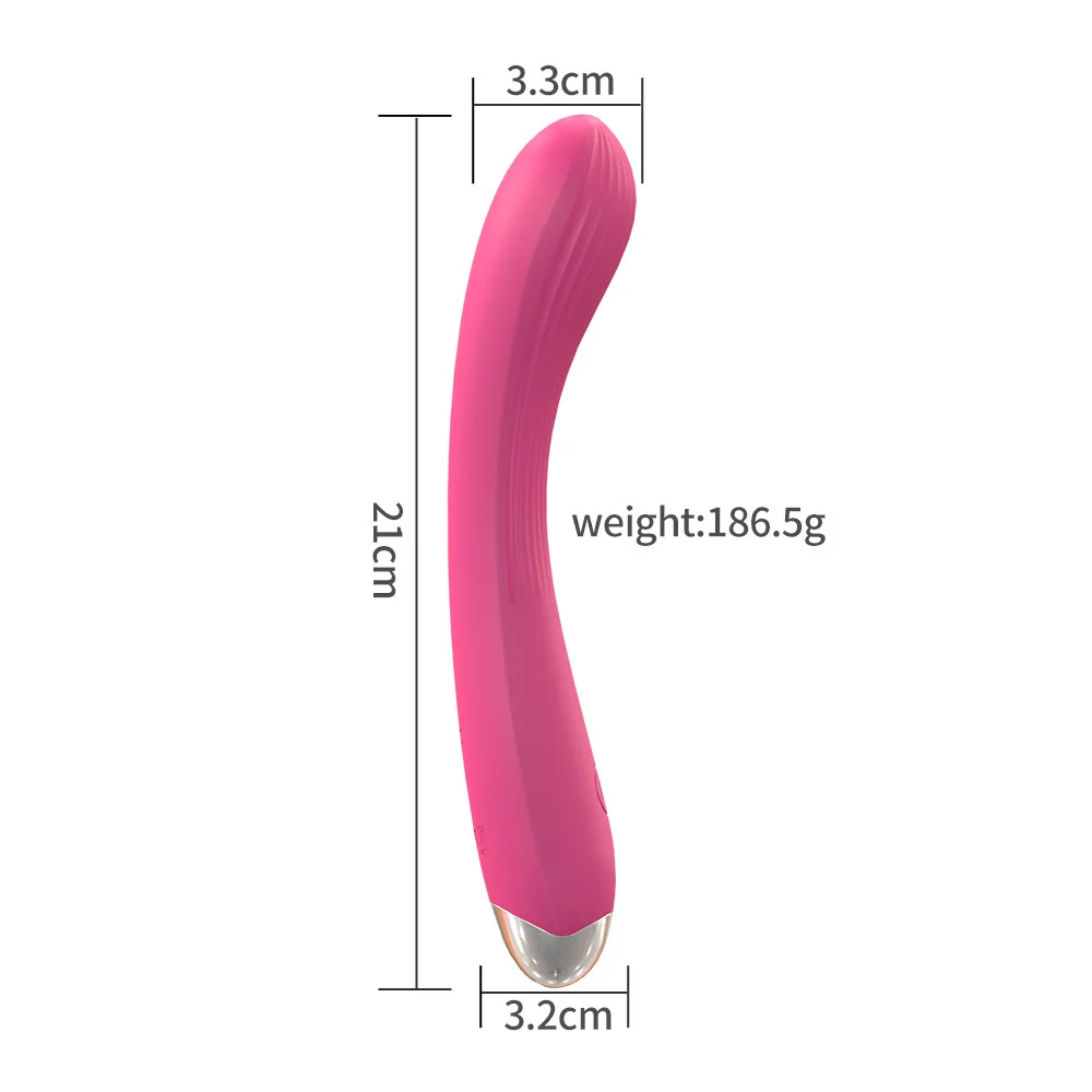 Vibratore del punto G per principianti per le donne Stimolatore del clitoride del capezzolo Orgasmo Vibratore del dito Dildo a forma di vibrazioni Giocattoli del sesso per_voghion.com