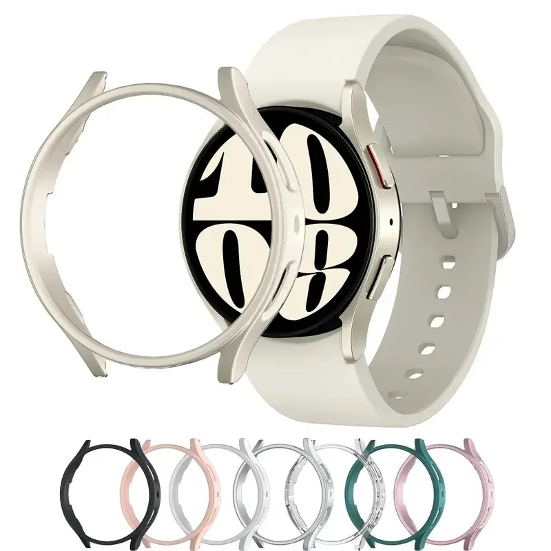 

Чехол для Samsung Galaxy Watch 5 4 44 мм 40 мм, защитный чехол-бампер для Galaxy Watch 6 classic 43 47 мм, аксессуары