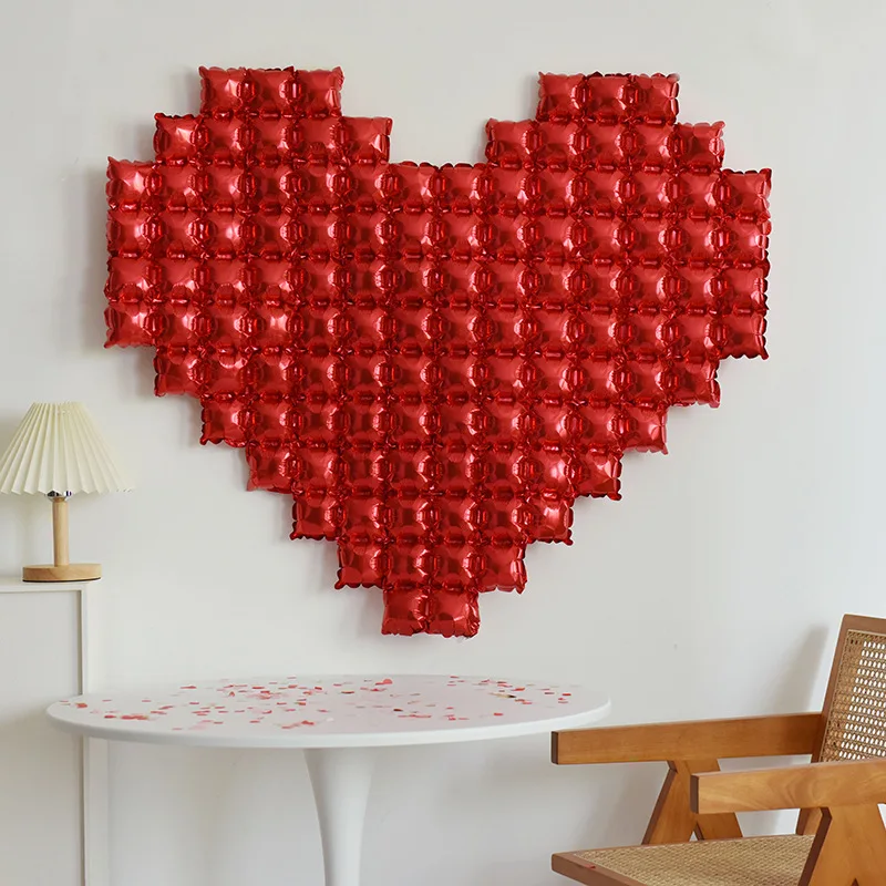 Liebesballons aus Aluminiumfolie, perfekt für Valentinstag, Jubiläen, Geburtstagsfeiern, Hochzeiten, Dekoration, romantischer Hintergrund – Detail 8