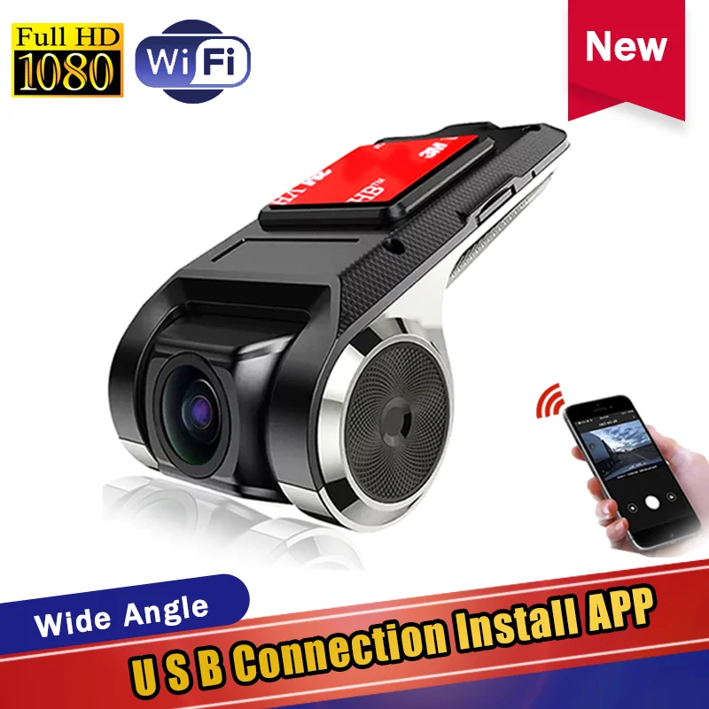 FHD 1080P USB Dash Cam Car DVR Camera Video Recorder WiFi ADAS G-sensor