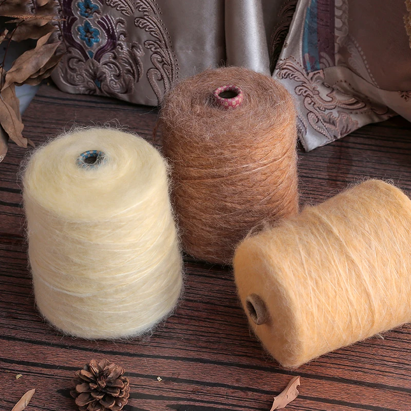 500g Super Soft Hand Knitting Woollen Anti-Pilling Mohair Yarn For Cardigan Long Plush Fluff Crochet Sweater Scarf Thread knitting yarn,knitting wool yarn,crochet yarn,wool yarn