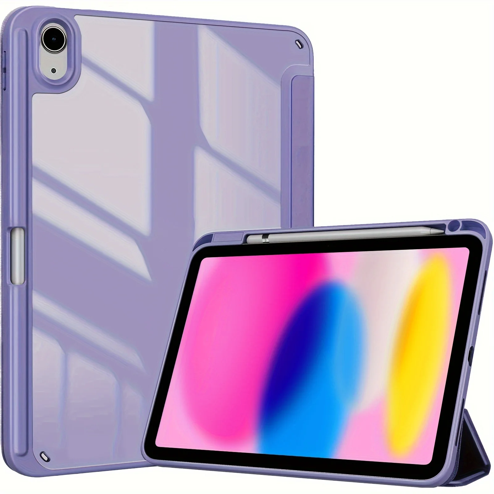 Versatile Tablet Protective Clear PC Cover with Wake Feature