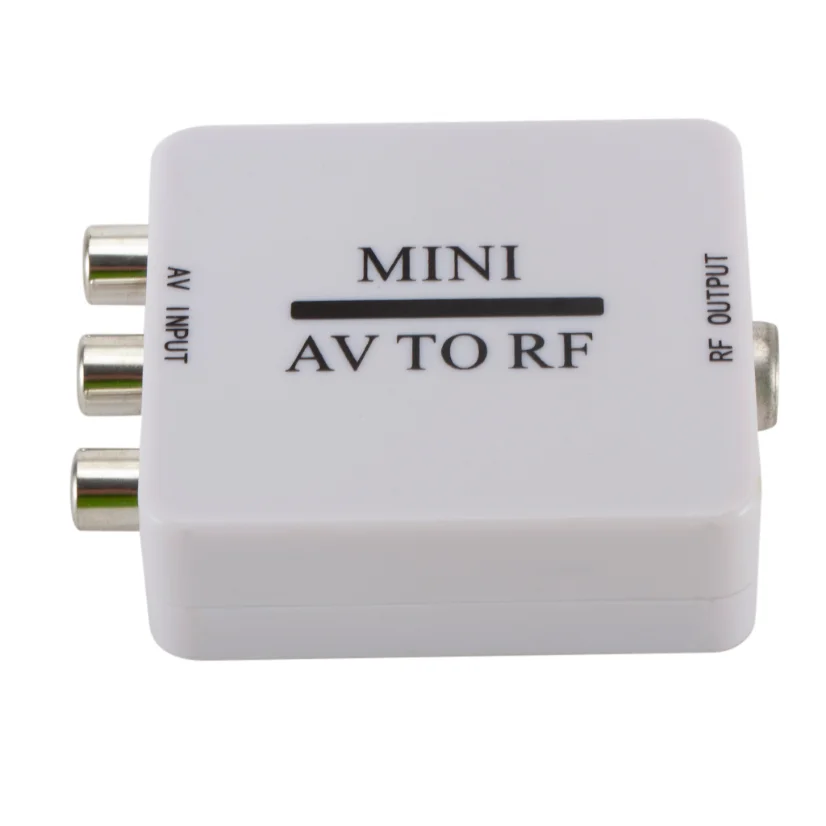 Mini RCA AV to RF Video Adapter Converter 67.25/61.25MHz