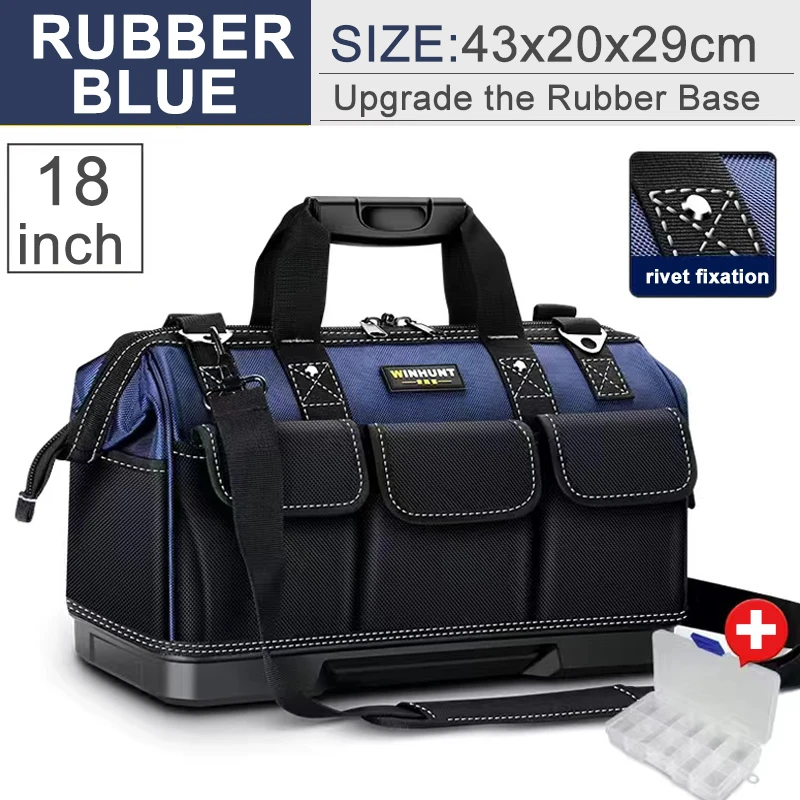 best tool chest Large Multi-Function Tool Bag Organizer Heavy Duty Tool Pouch Bag  Waterproof Anti-Fall Tool Tote Storage Bag with Multi Pockets electrician tool bag Tool Storage Items