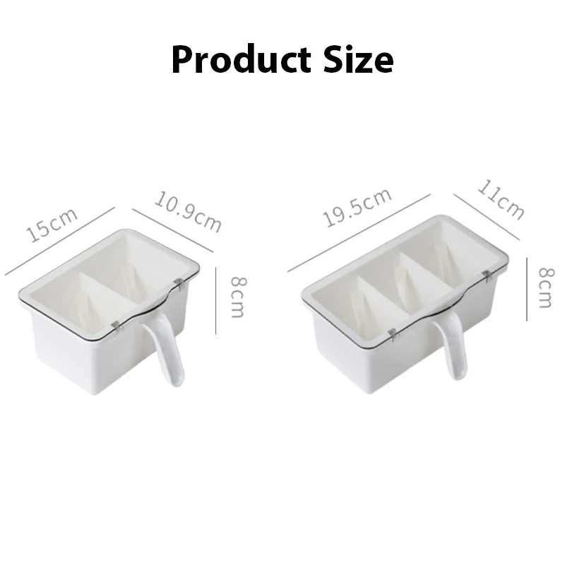 Kitchen Seasoning Box with Lid Seasoning Jar Spice Organizer Sugar Shaker Salt Shaker Kitchen Supplies Organizer