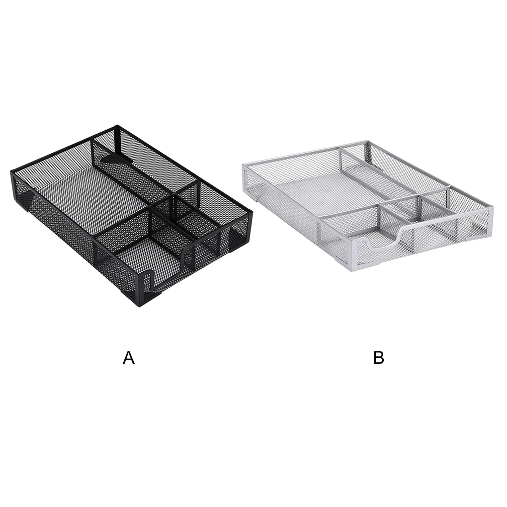 

Desk Tidy Stylish Metal Tray And Multi Compartment Storage Frame And Storage Is Stable Integrated
