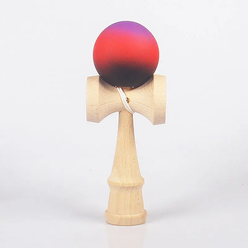 Vibrant Crack-Painted Kendama Toy for Outdoor Fun and Eye-Hand Coordination Development