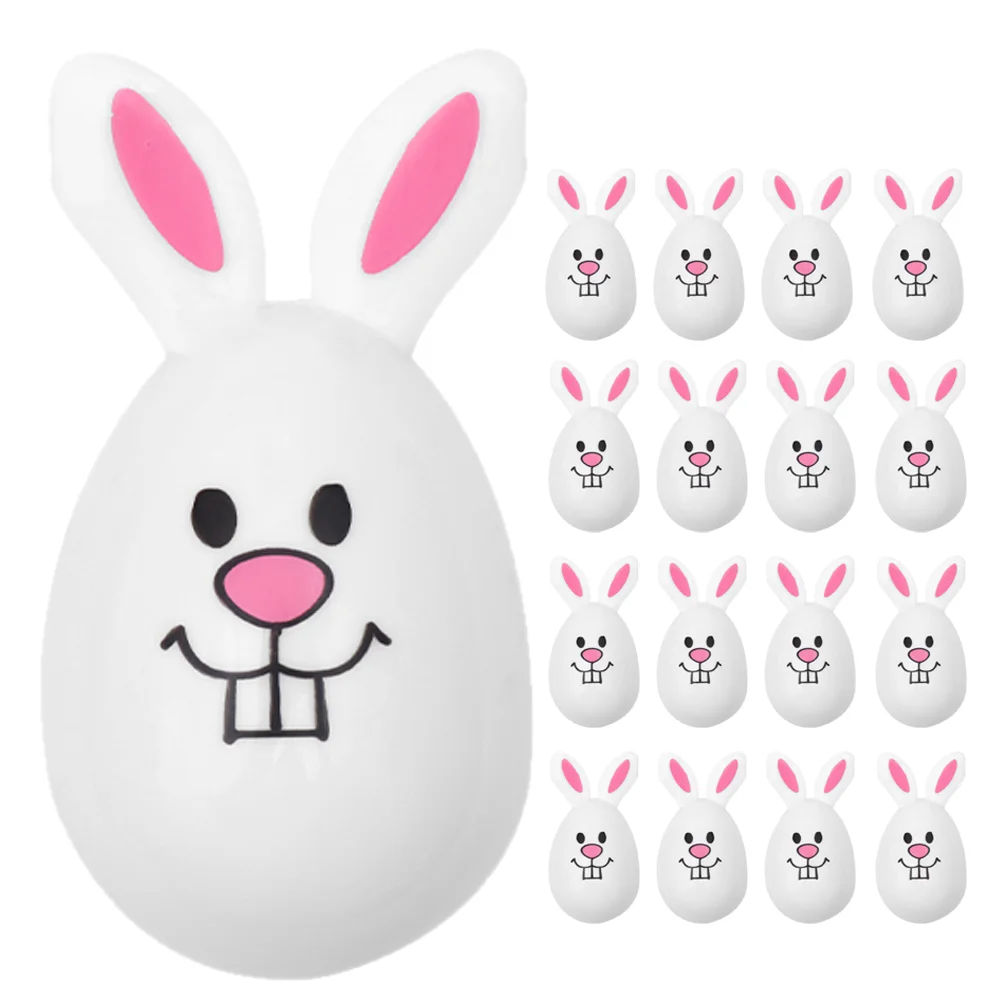 

Plastic Easter Eggs Rabbit Eggs Hanging Ornament Easter Tree Basket Colorful Eggs Decoration Happy Easter Party Kids Gift