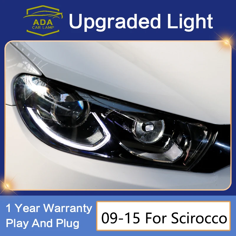

New Style For Scirocco R 2009-2015 Head lamps LED Headlight LED Dual Projector