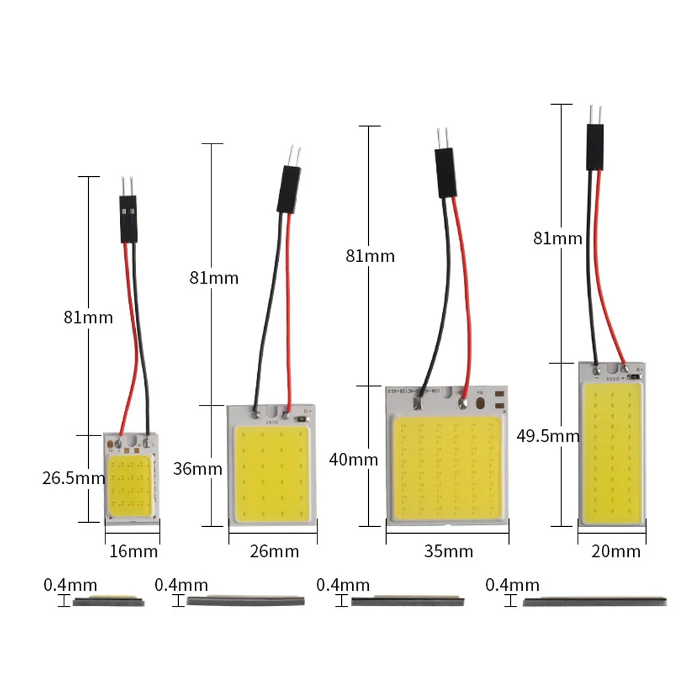 Festoon LED Light 6000K COB Signal Bulbs 16/24/36/48LED Car Interior Reading Lights White Trunk Lmaps