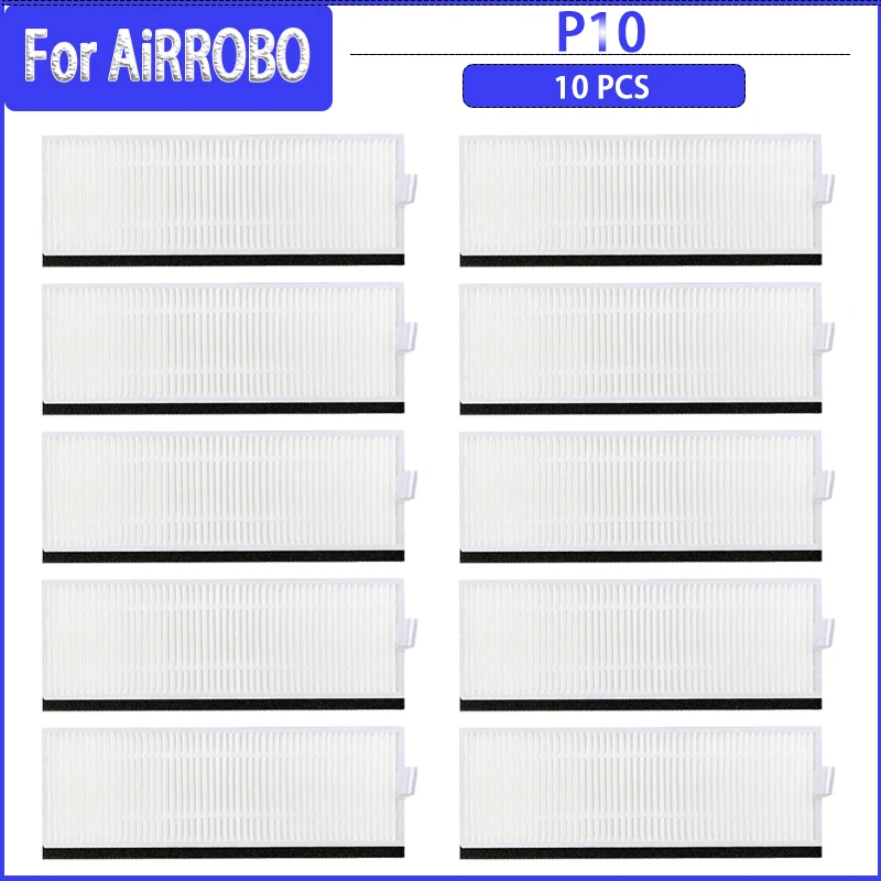 Kit De Repuestos Para Aspiradora Robot AiRROBO P10 - Cepillo Principal, Cepillos Laterales Y Filtros, Para Mantenimiento Y Mejor Rendimiento