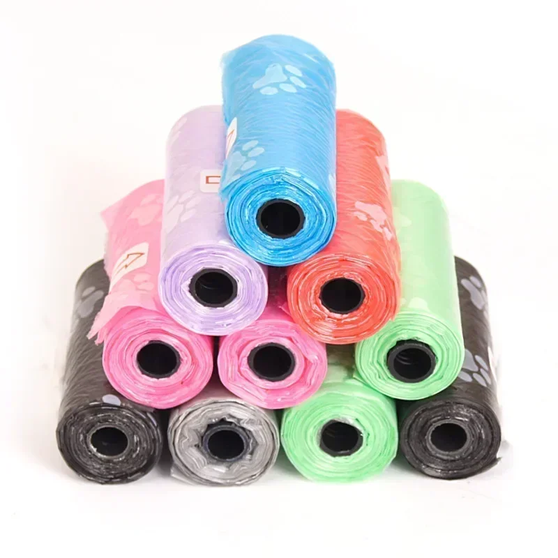 1-100 Rolls Dog Poop Bags 15bags/roll Refill for Dog Outdoor Cleaning