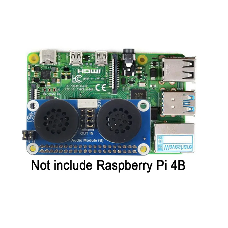 Raspberry pi Zero 3b 4b Placa de Expansão Alto-falante Gpio Placa de Som de Amplificação de Áudio Pwm - Imagem 6