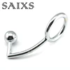 Male Chastity Cock Lock Anal Plugs /Cock Lock intruder with ball /Male metal Anal hook ring butt plug Alternative sex toys 1