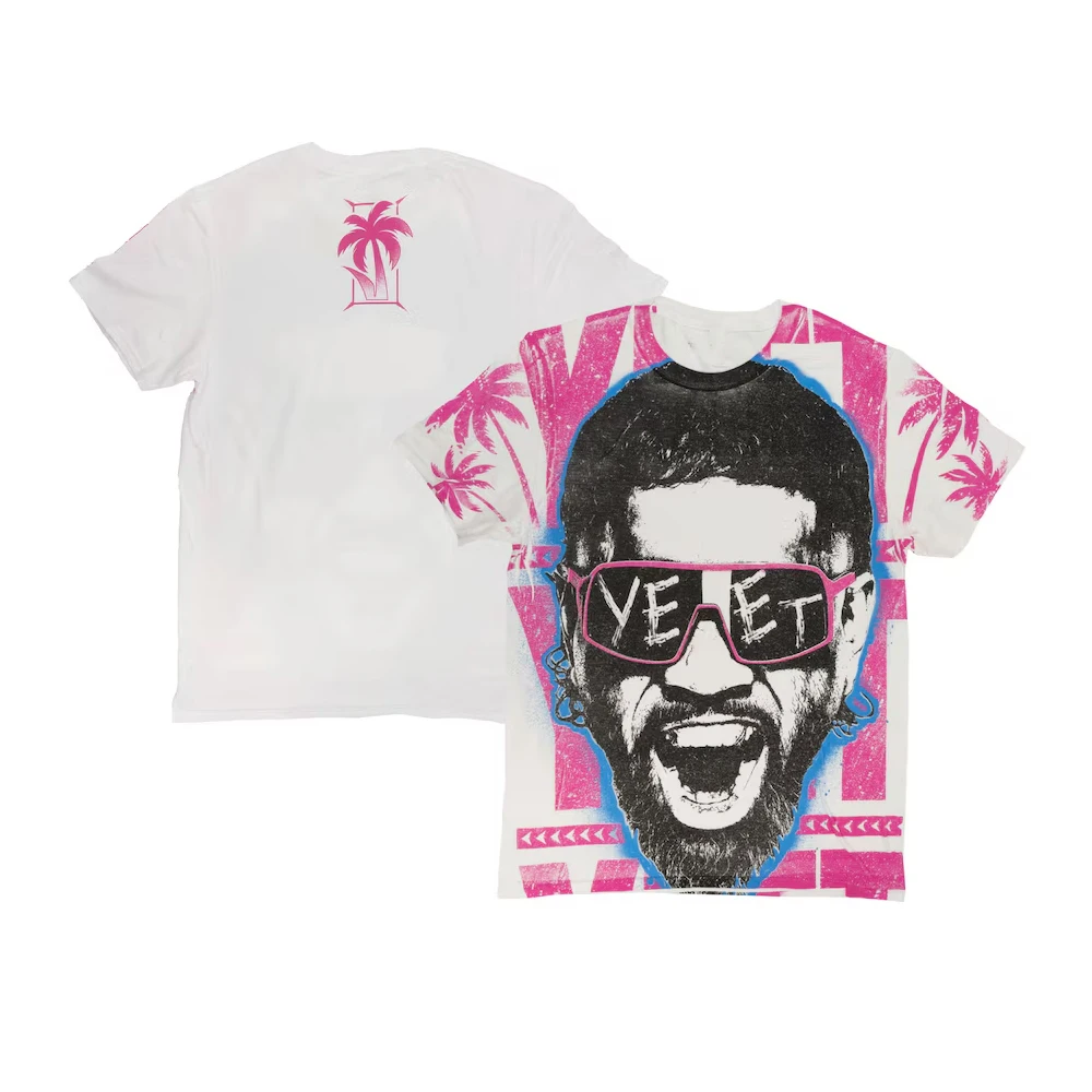 2024 Men's Jey Uso Yeet Pink Shades 3d T-Shirt WWE Sportwear Loose Causal Tee Youth Kids Wrestling Fans Must Have Unisex Tops 3