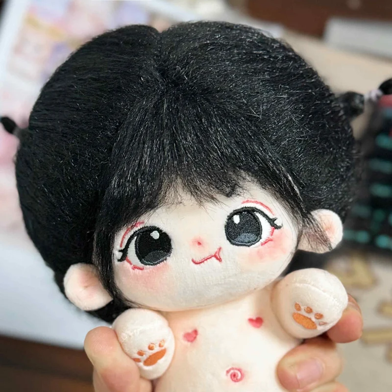 20cm Kawaii Plush Cotton Doll Idol Stuffed Super Star Figure Dolls No Attribute Crying Cotton Doll Can Change Clothes Kids Gift 3