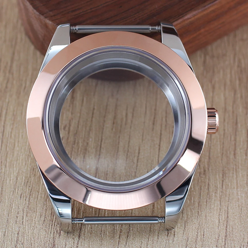 Fashion Round Edge Watch Case with Sapphire Glass - Waterproof, 36mm/39mm, 28.5mm Dial Compatibility