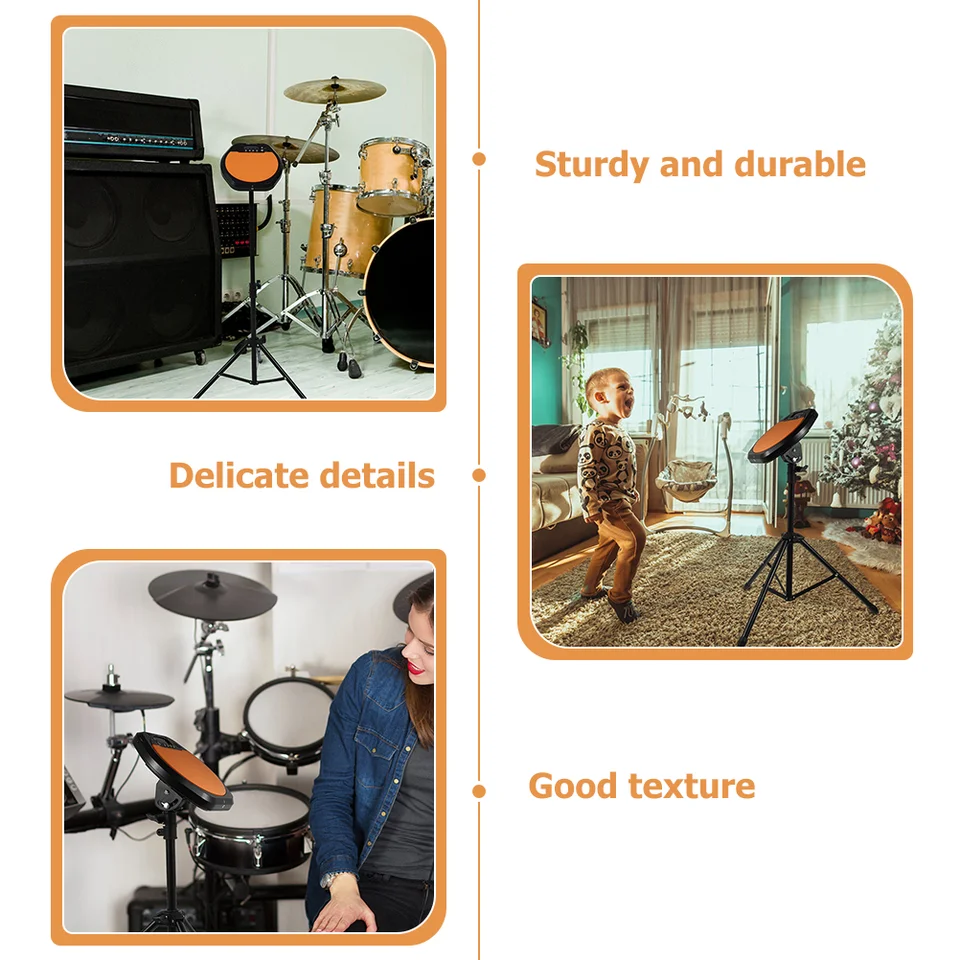 Foldable Drum Stand Holder 8 Inch Dumb Tripod W/ Storage Bag For Dumb Drum