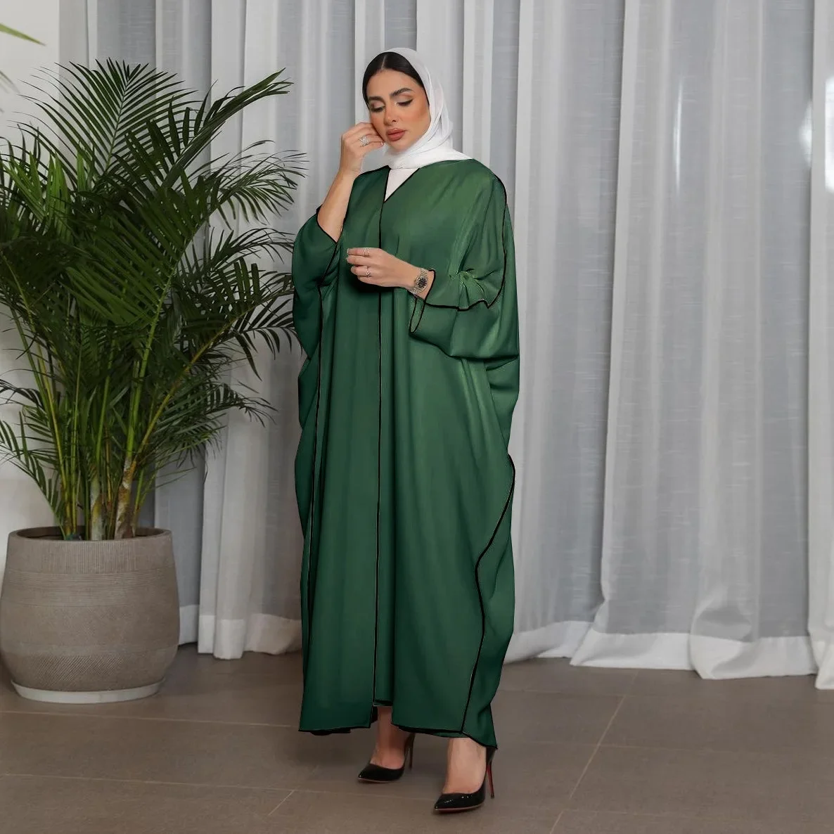 Luxury Black Women Abaya Kimono Oversized Abayas for Muslim Arabic Long Hijab Dress Turkey African Islamic Clothes Kaftan Robe