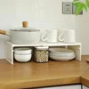 Kitchen Cupboard Organizer Retractable Cabinet Shelf Seasoning Bottle Spice Rack Dish Shelf Kitchen Accessories Storage Rack 5