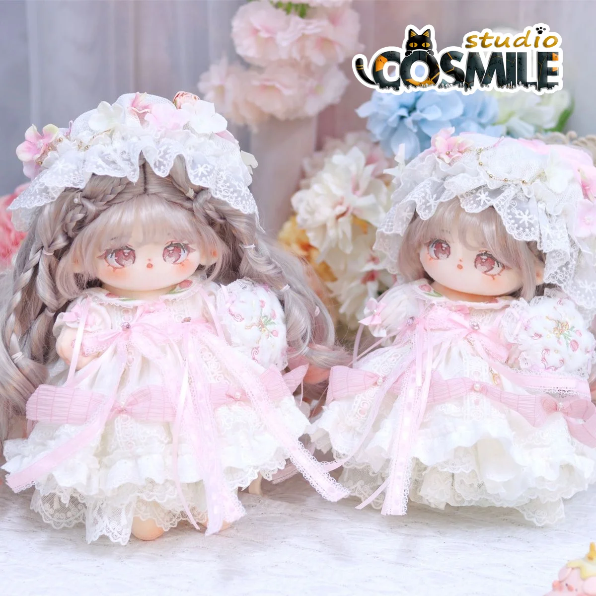 

Idol Mermaid Princess Fairy Girl Burgundy Hair Constellation Aries Stuffed Plushie 20cm 28cm Plush Doll Body Dress Toy KK