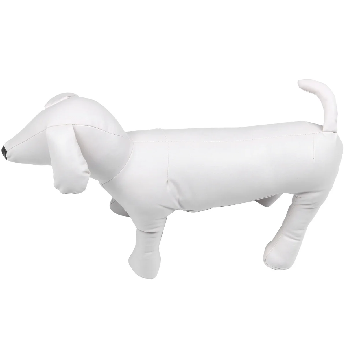 

Leather Dog Mannequins Standing Position Dog Models Toys Pet Animal Shop Display Mannequin White L
