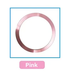 Universal Magnetic Ring Plate for Wireless Car Charger & Phone Holder Attachment (Pink)