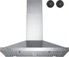 Hood 30 inch, Wall Mount Vent Hood 500 CFM with Ducted Convertible Ductless Kitchen Hood in Stainless Steel, 3 Spee 1