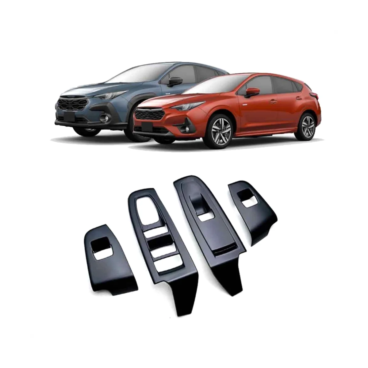 

Для Subaru Crosstrek 2023 + крышка переключателя кнопки подъема стекла двери подлокотника панель RHD