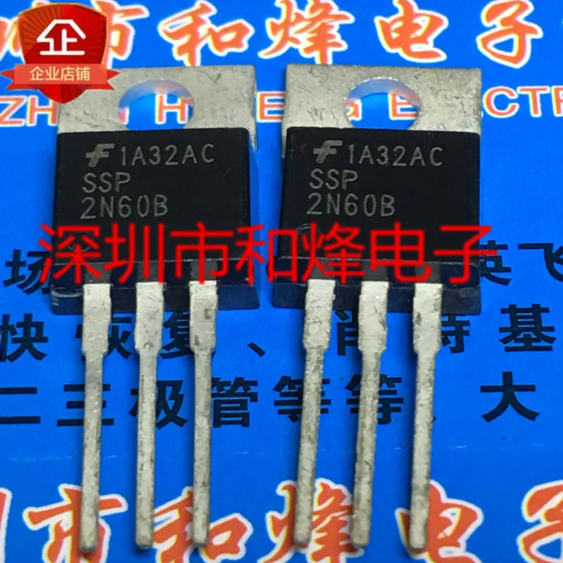 

5 шт.-10 шт., SSP2N60B TO-220 2A 600V, новый и оригинальный на складе
