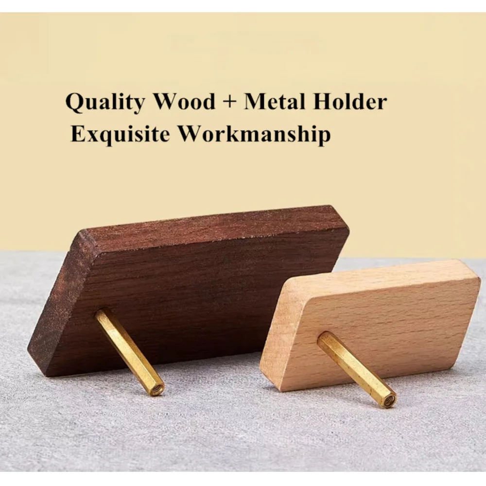 60x30mm Small Wood Price Label Paper Tags Jewelry Bread Cake Products Price Listing Sign Card Holder Display Stand