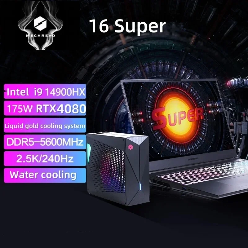 2024 MECHREVO 16 Super Intel core i9 14900HX RTX4090 Water-cooled 