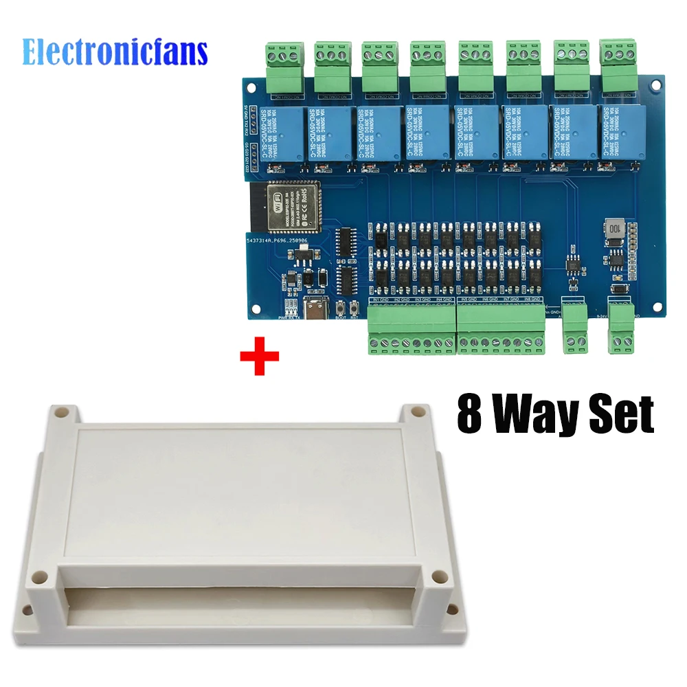 ตัวเลือกสินค้า โมดูลรีเลย์ ESP32 ควบคุม Wi-Fi Bluetooth 4/8 ช่อง