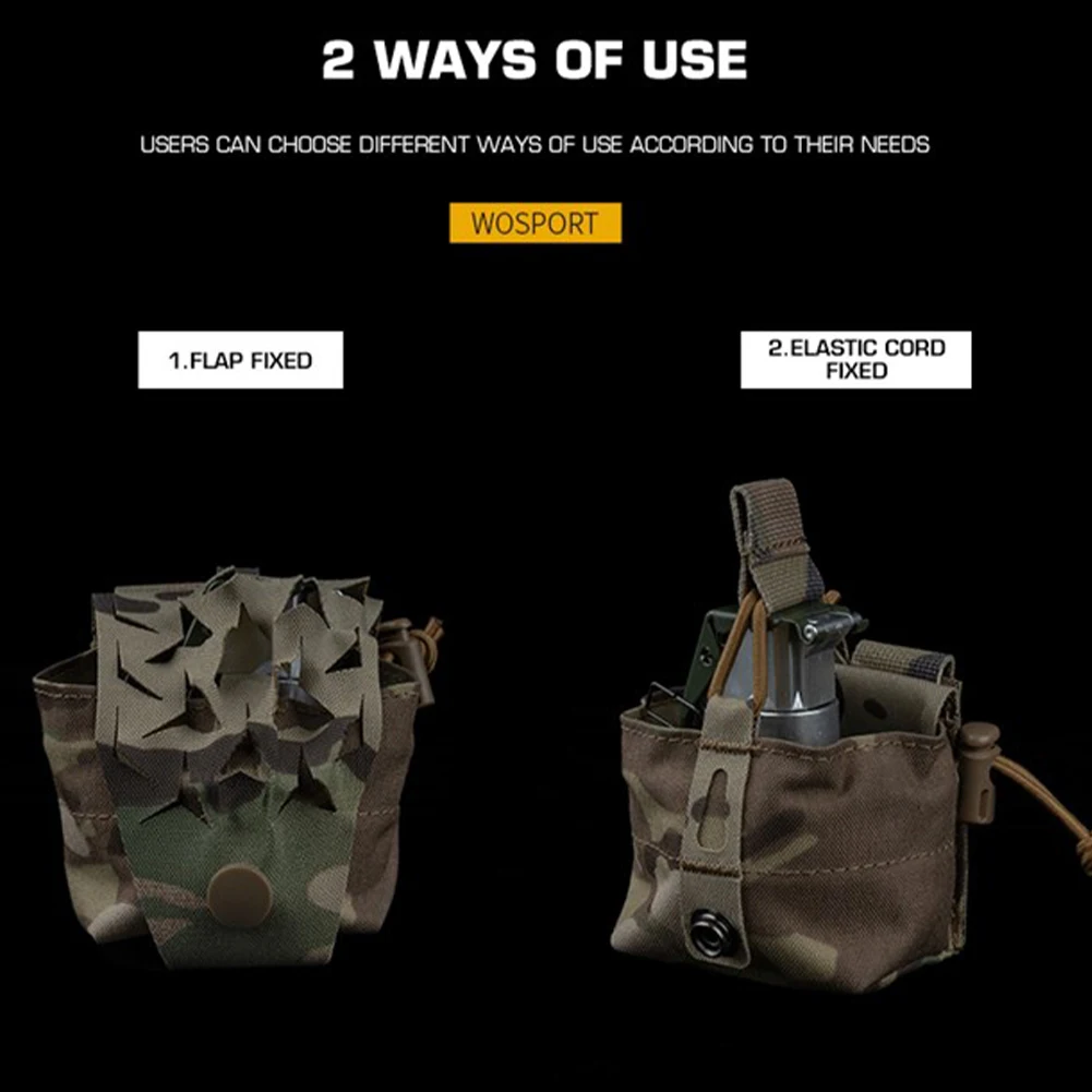 Mini SPUD Bag Multi-purpose Molle Storage Pack Lightweight Walkie Talkie Waist Pack Quick Release Outdoor Activities Props