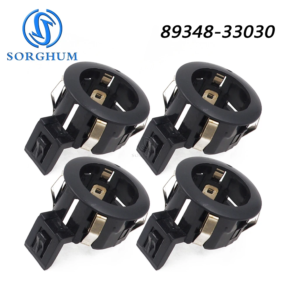 

SORGHUM 89348-33030 4pcs 1pc For Toyota Corolla Camry Wish FJ Cruiser Tundra Rear Bumper Parking Sensor Bracket Retainer Black