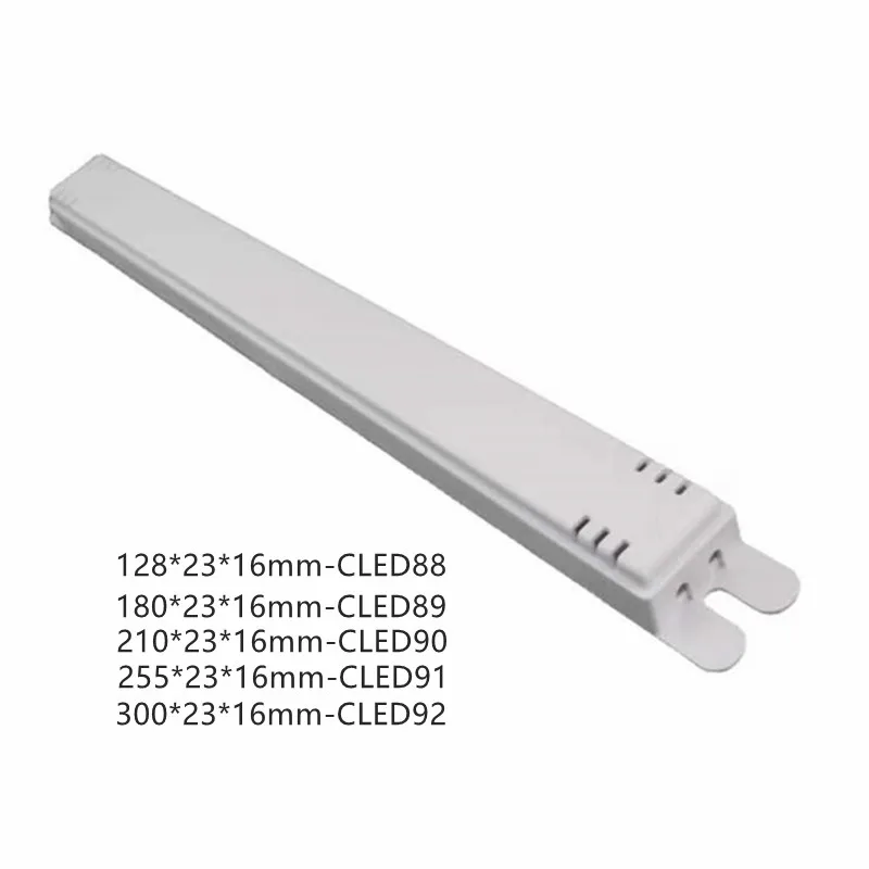 5 개, 플라스틱 안정기 led 드라이버 박스, 255*23*16mm 300*23*16mm 210*23*16mm 180*23*16mm, 128*23*16mm, 정션 박스, LED 드라이버 하우징