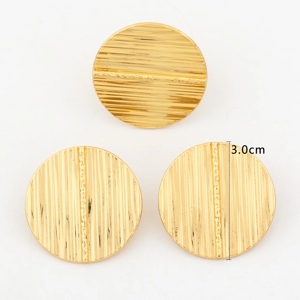 Fashion Jewelry Set Dubai Gold Color Luxury Flower Shape Adjustable Ring Round Earrings For Women Wedding Party Gifts Daily Wear - 4
