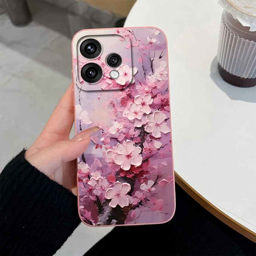 Elegant Floral Soft Silicone Lightweight Case
