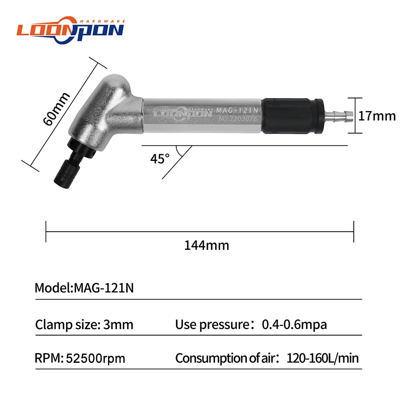 Luftschleifer, pneumatischer Luft-Mirco-Stabschleifer, Gravurstift-Set zum Polieren, Schleifen, Gravieren, Drehwerkzeug, 3 mm, zum Sammeln von 65.000 U/min – Detail 23