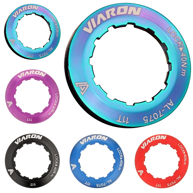 Viaron Bike Cassette bicycle cassette 11 Speed Flywheel Lock Cap UltraLight Aluminum Alloy Locks Ring MTB Road Bicycle For Shimano SRAM