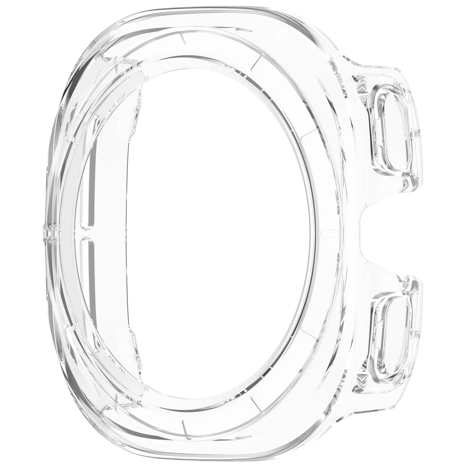 Protective Hollow Shell Case for Samsung Watch Ultra 2 - Durable PC Material Cover with Decorative Design