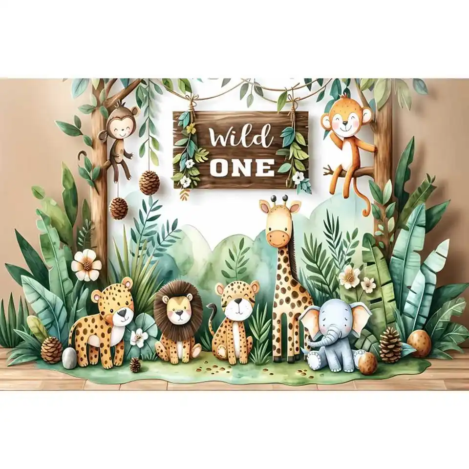 Personalised Girls Birthday Bunting – Woodland Forest Animal Banner – 2.5m, Pink